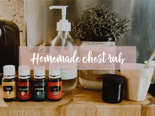 homemade chest rub